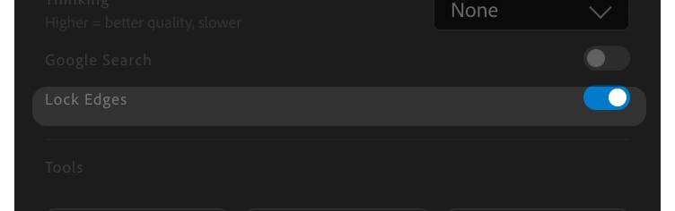 Lock Edges — Creator MAX panel